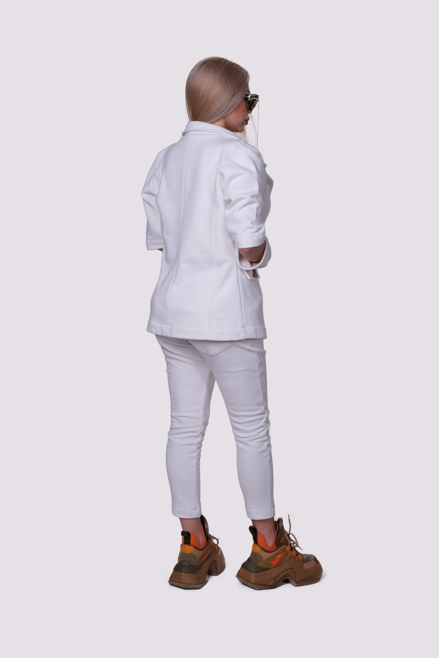 YAMM White Line Suit Jacket